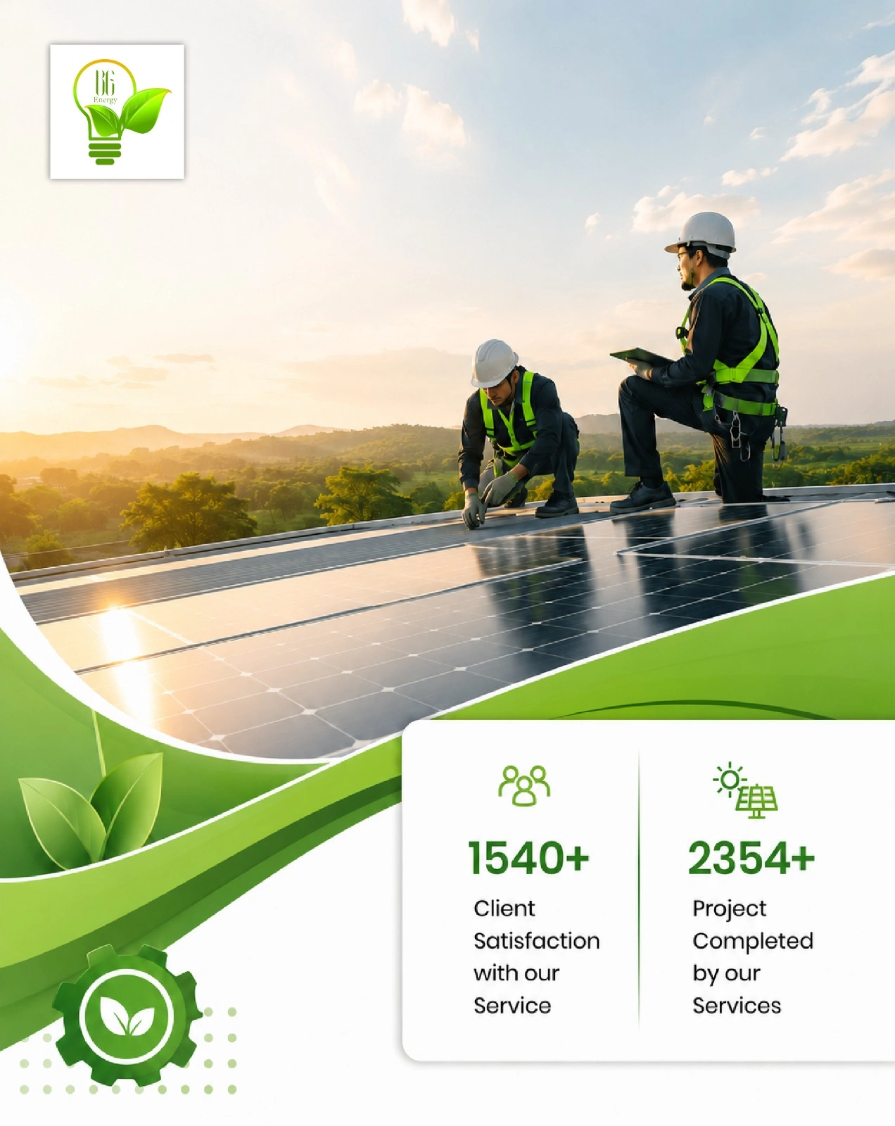Renewable energy website and branding project for BG Energy
