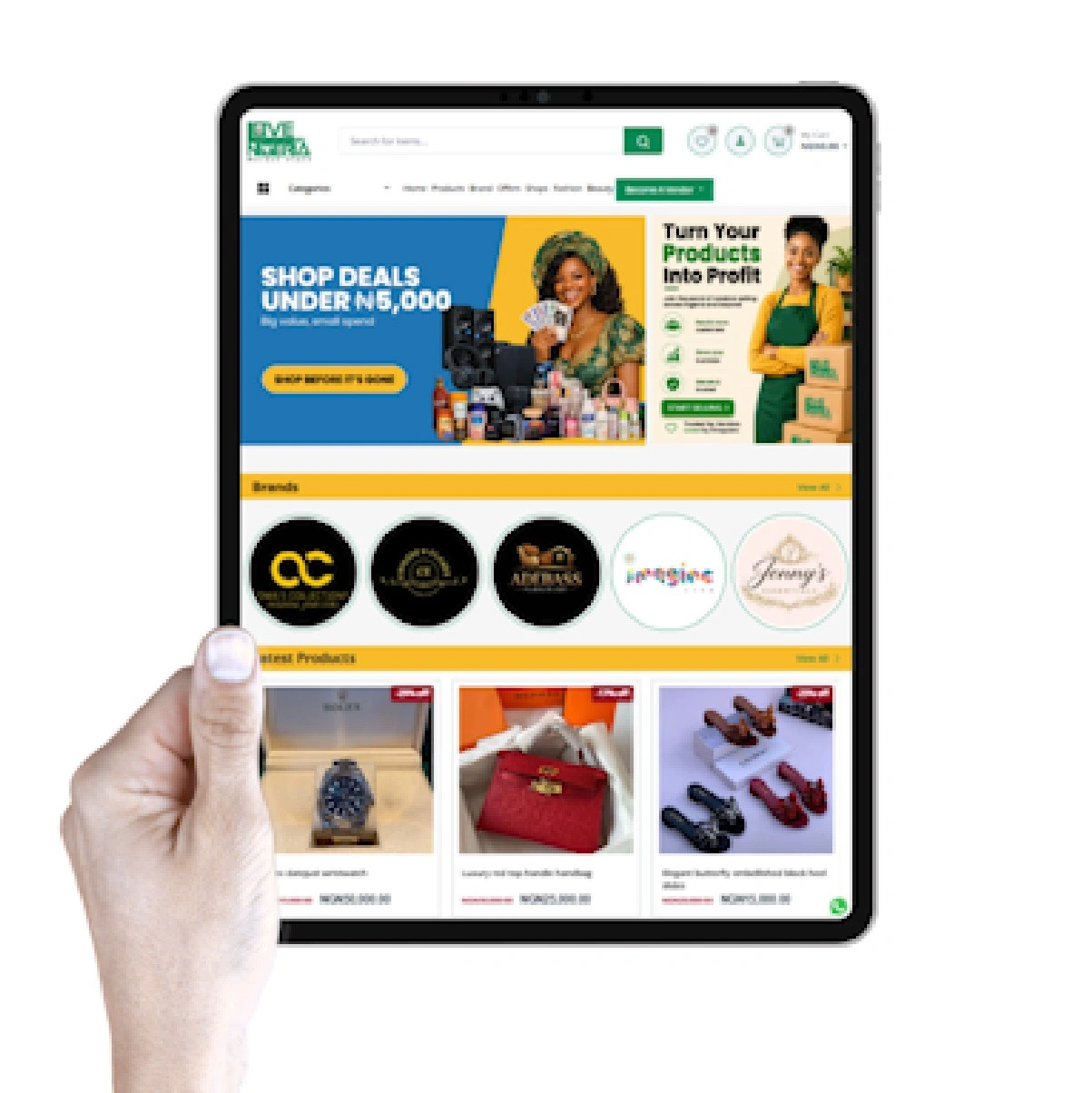 Digital branding and website experience for Love My Nigeria platform