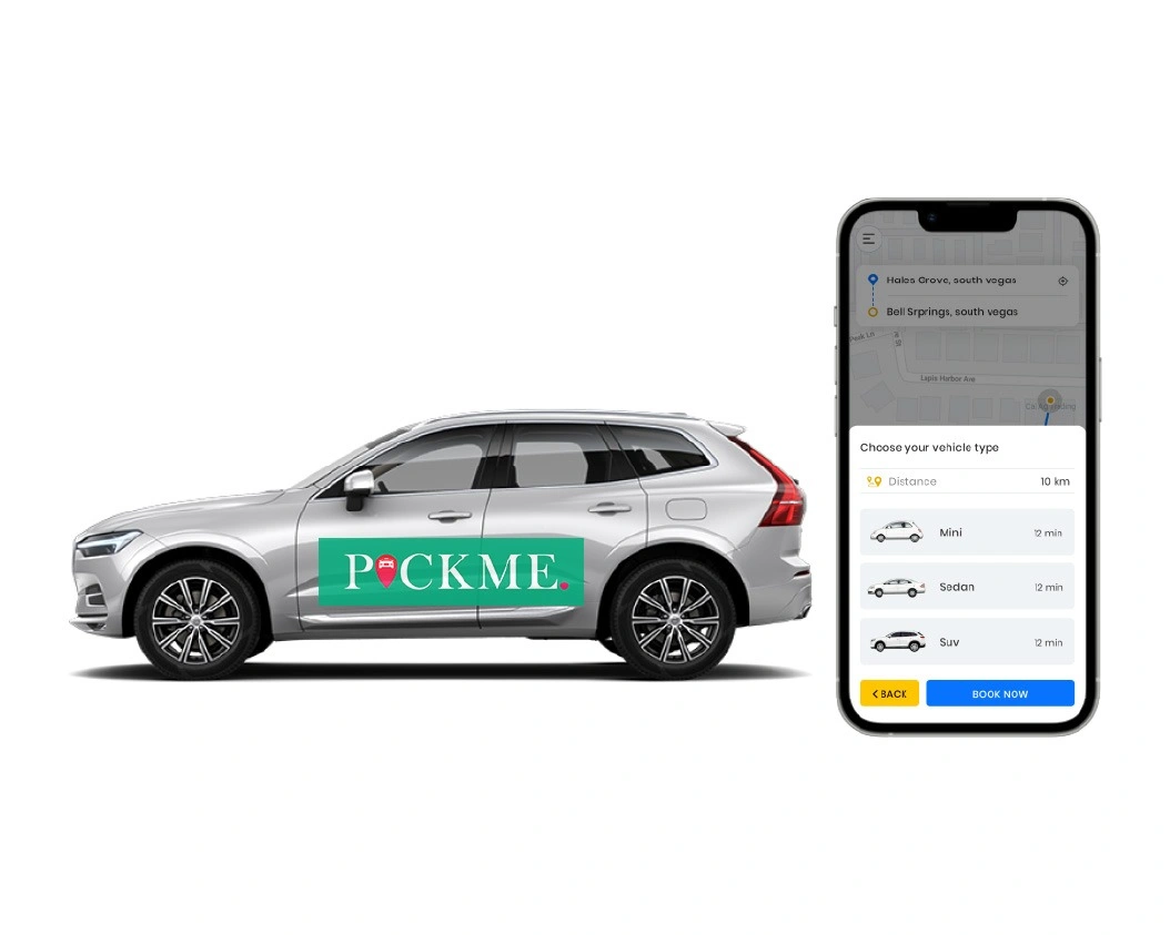 Modern website design and digital branding project for Pick Me