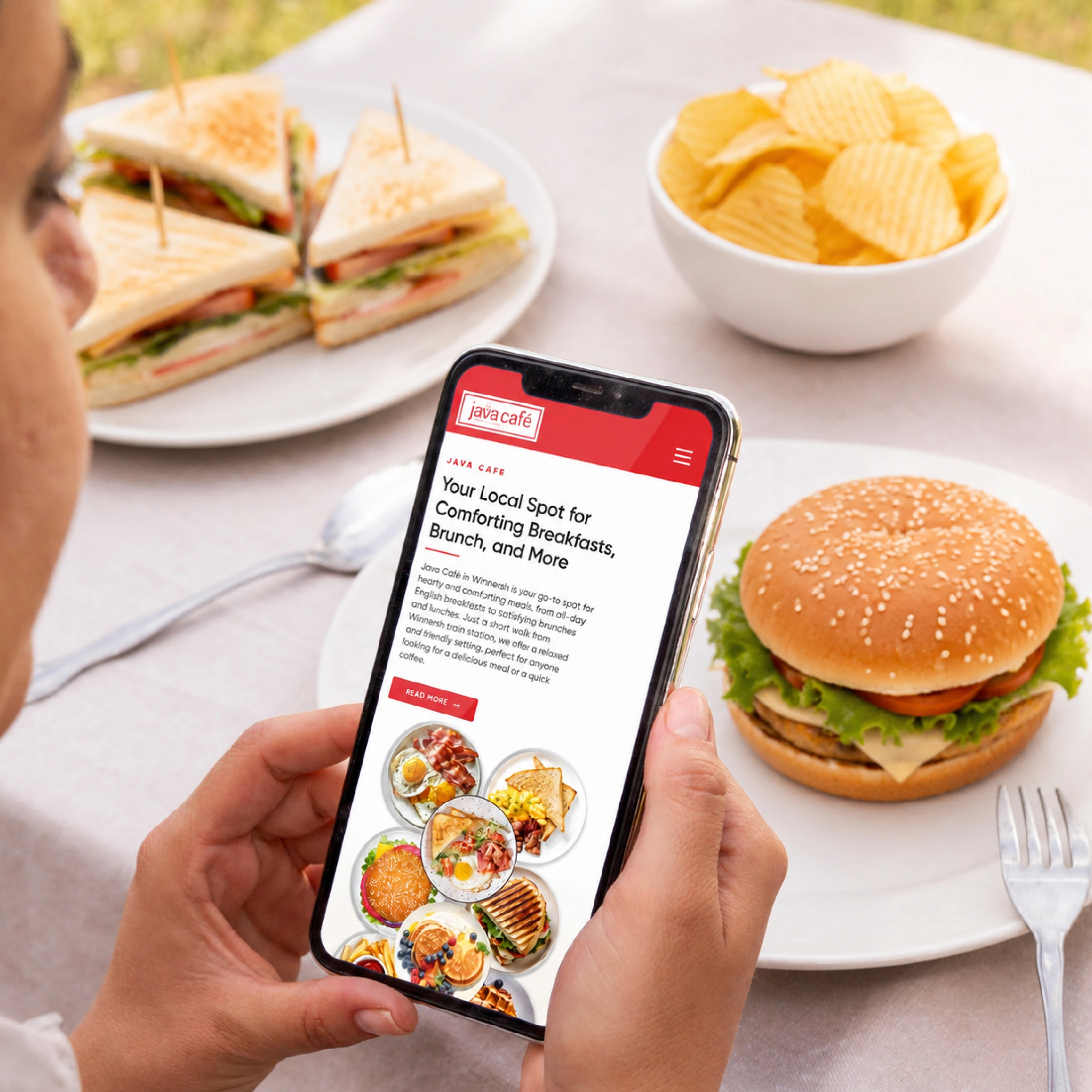 Cafe branding, website design and marketing for Java Cafe