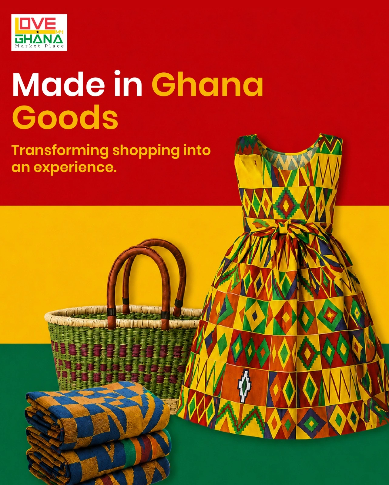 Ecommerce marketplace website developed for Love My Ghana